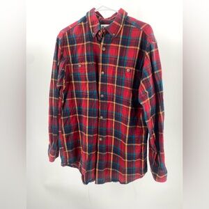 Duluth Trading Co relaxed fit‎ flannel shirt, lumberjack shirt, size Medium
